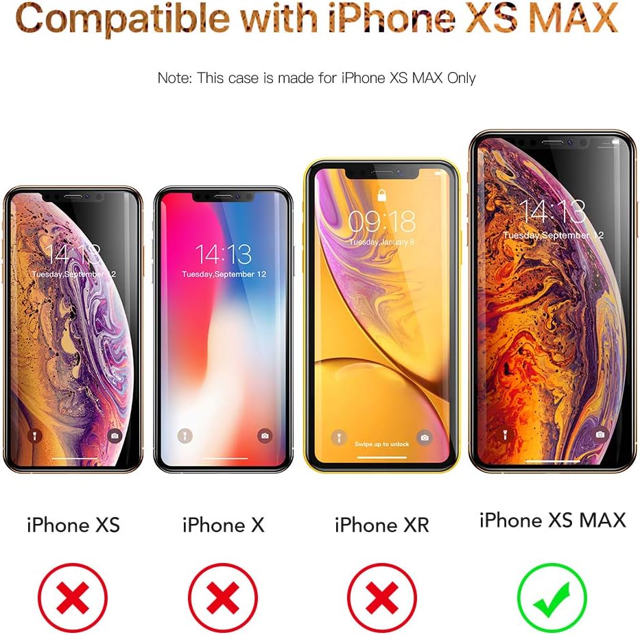 GVIEWIN Crystal Clear iPhone Xs Max Case, Soft TPU Cover with Shock Absorption Bumper Corners and Transparent Back Slim & Protective Cases for iPhone Xs Max 6.5"(Clear)