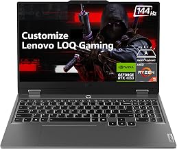 Delca Customized Laptop Made with Lenovo LOQ Gaming Laptop | 15.6" FHD IPS 144Hz (100% sRGB) | AMD 4-core Ryzen 5 7235HS | 16GB/32GB/64GB DDR5 512GB/1TB/2TB SSD | GeForce RTX 4050 6GB | Backlit Win11