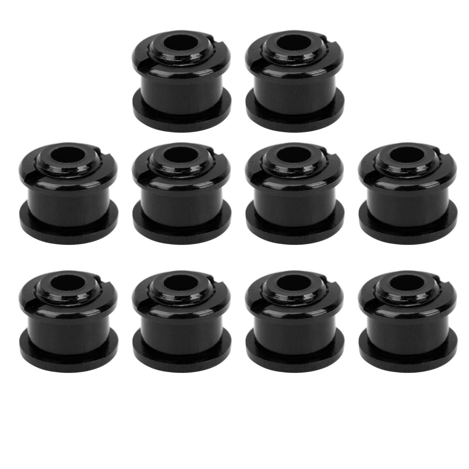Pwshymi 10PCS Single Chainring Bolts, CNC Crankset Chain Ring Bolts Chainring Bolts (Black) Sports Cycling Parts Components Drivetrain Cranksets for