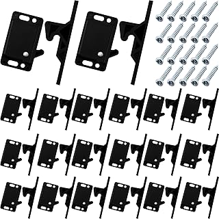 20 Pieces RV Drawer Latch and Catches 10 LB Pull Force Cabinet Latch Grabber RV Cabinet Lock Camper Cabinet Door Latch Replacements Push Catch Latch with Mounting Hardware for Home Kitchen Office
