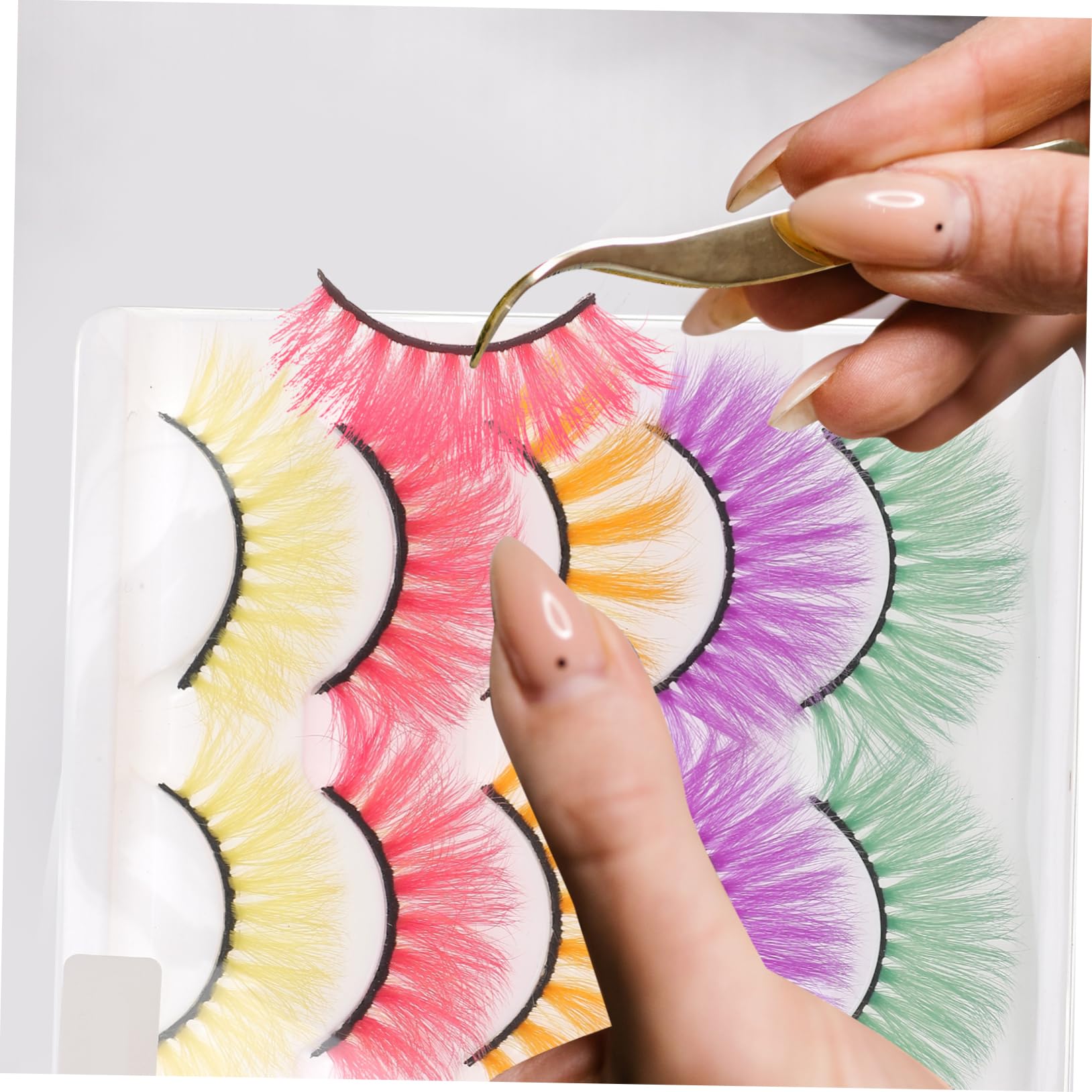 Beavorty 5 Set Di Extension Per Ciglia Finte Look Leggero Per Un Volume Intenso Degli Occhi 5 Paia*5