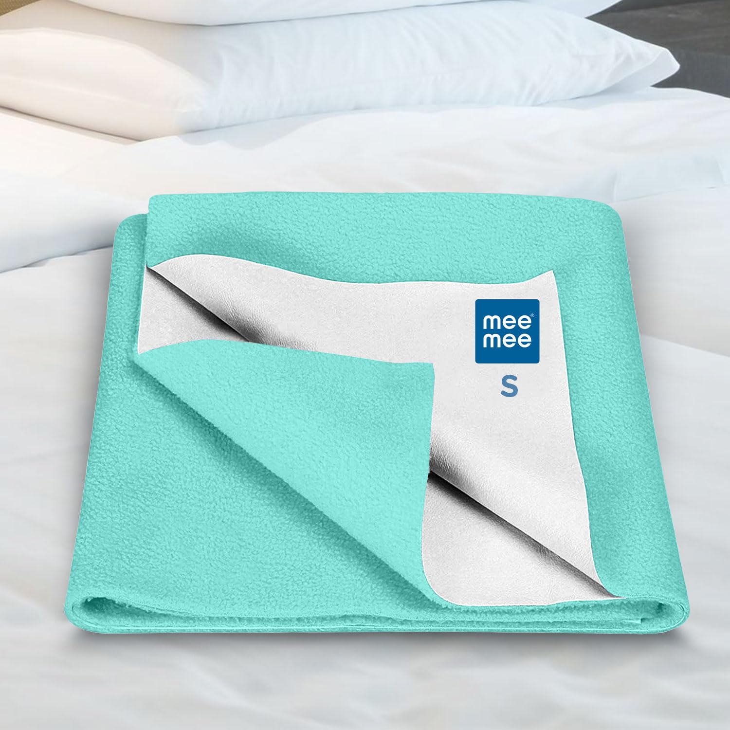 Mee Mee Instadry Cotton Bed Protector Mattress Extra Absorbent, Breathable, Soft and Gentle, Reusable Waterproof Quick D