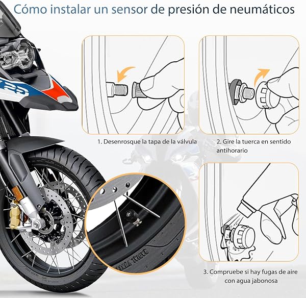 Carpuride W702T Pro Motocicleta Carplay Pantalla con TPMS Sistema, Inalámbrico CarPlay y Android Auto, 7" Impermeable Táctilpantalla, Dual Bluetooth, Intercomunicador Función, Nav, Brújula, Barómetro. - 4