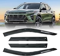 Vista 22 de Protector de lluvia Deflector de viento para montaje exterior, viseras de ventana con cinta compatible con Ford F-250 1999-2016 Super Duty