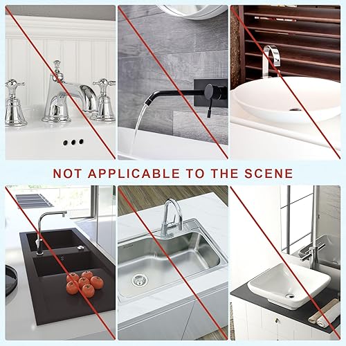 Miniatura 7 de Tapete protector contra salpicaduras de fregadero de 32 x 5.5 pulgadas, protector de salpicaduras de silicona más largo, bandeja de recogedor de