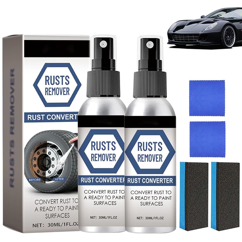 Removedor de Ferrugem em Spray NUOKOU para Metais, Fórmula Multiuso, 30 mL, Pacote com 2