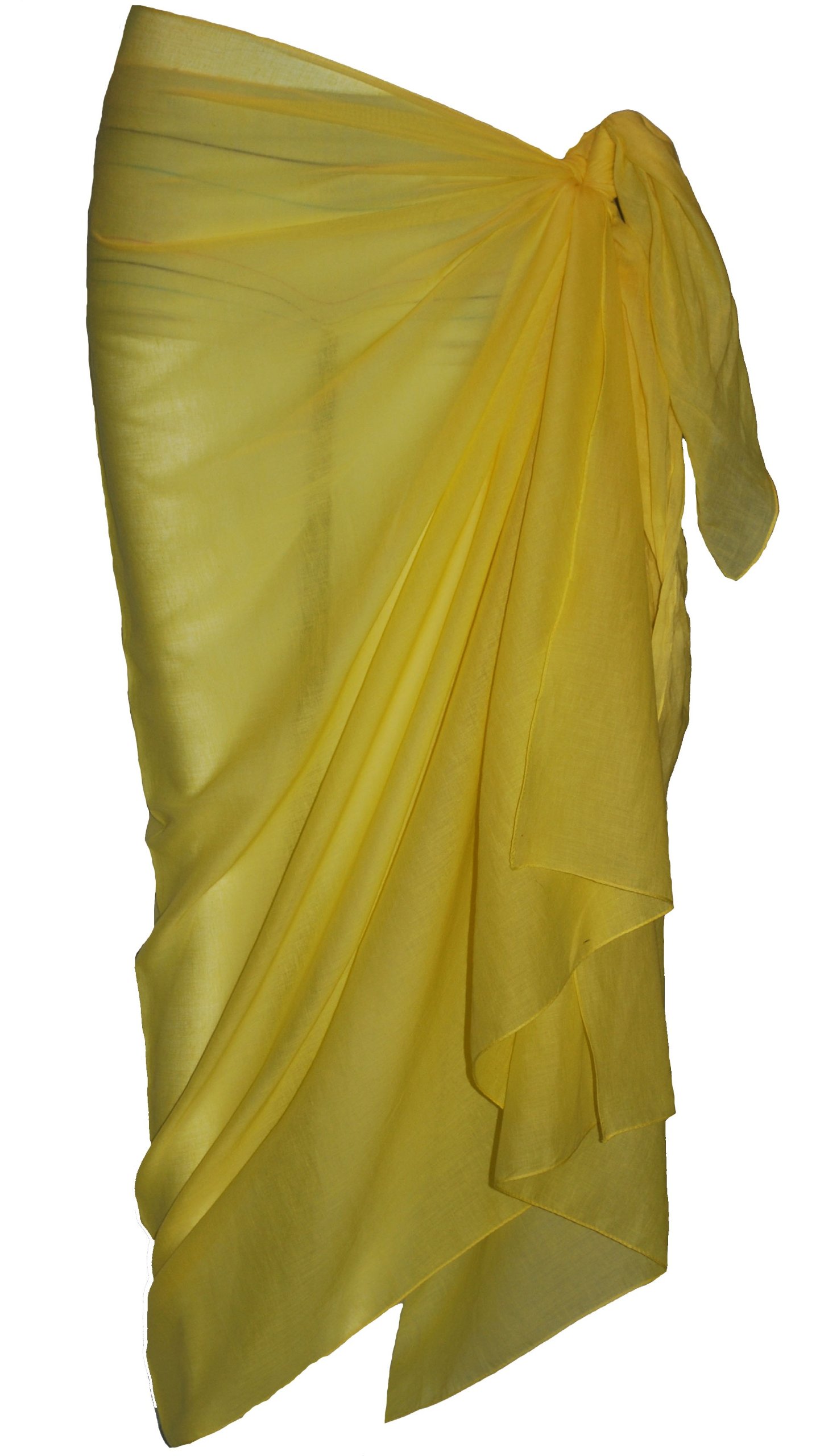 P4F Premium Cotton Sarong 100cm x 200cm (Yellow)