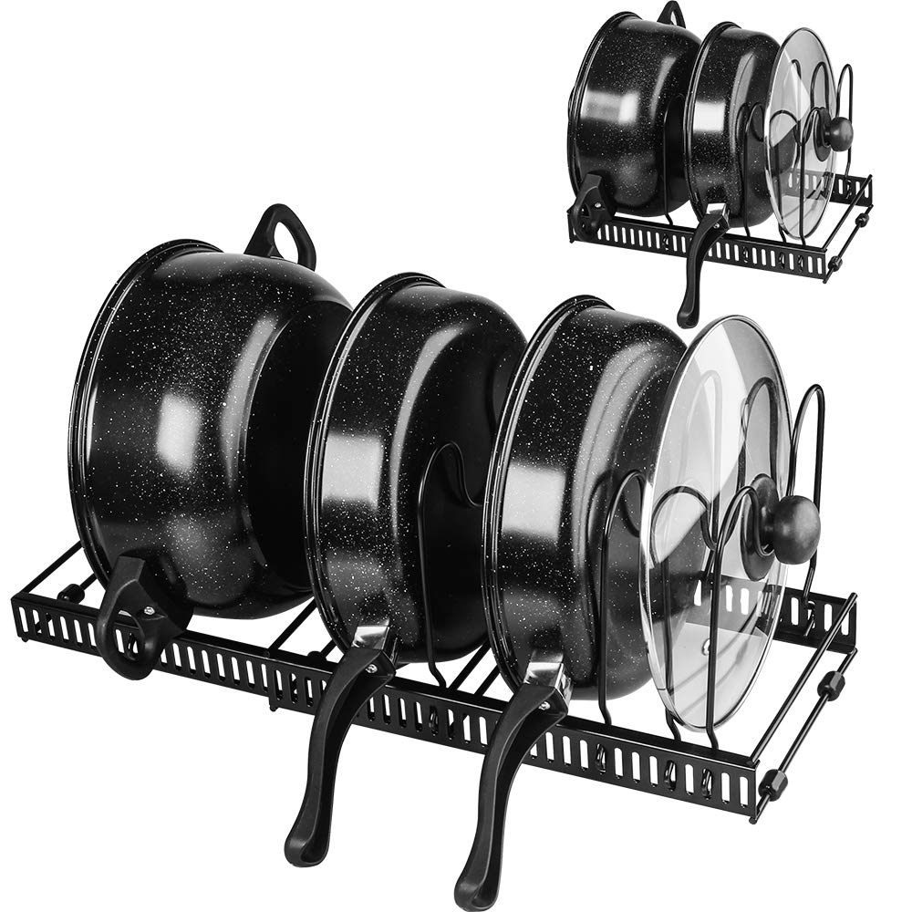 Pot and Pan Organizer Lid Holder Expandable, Tomorotec Pot Lid