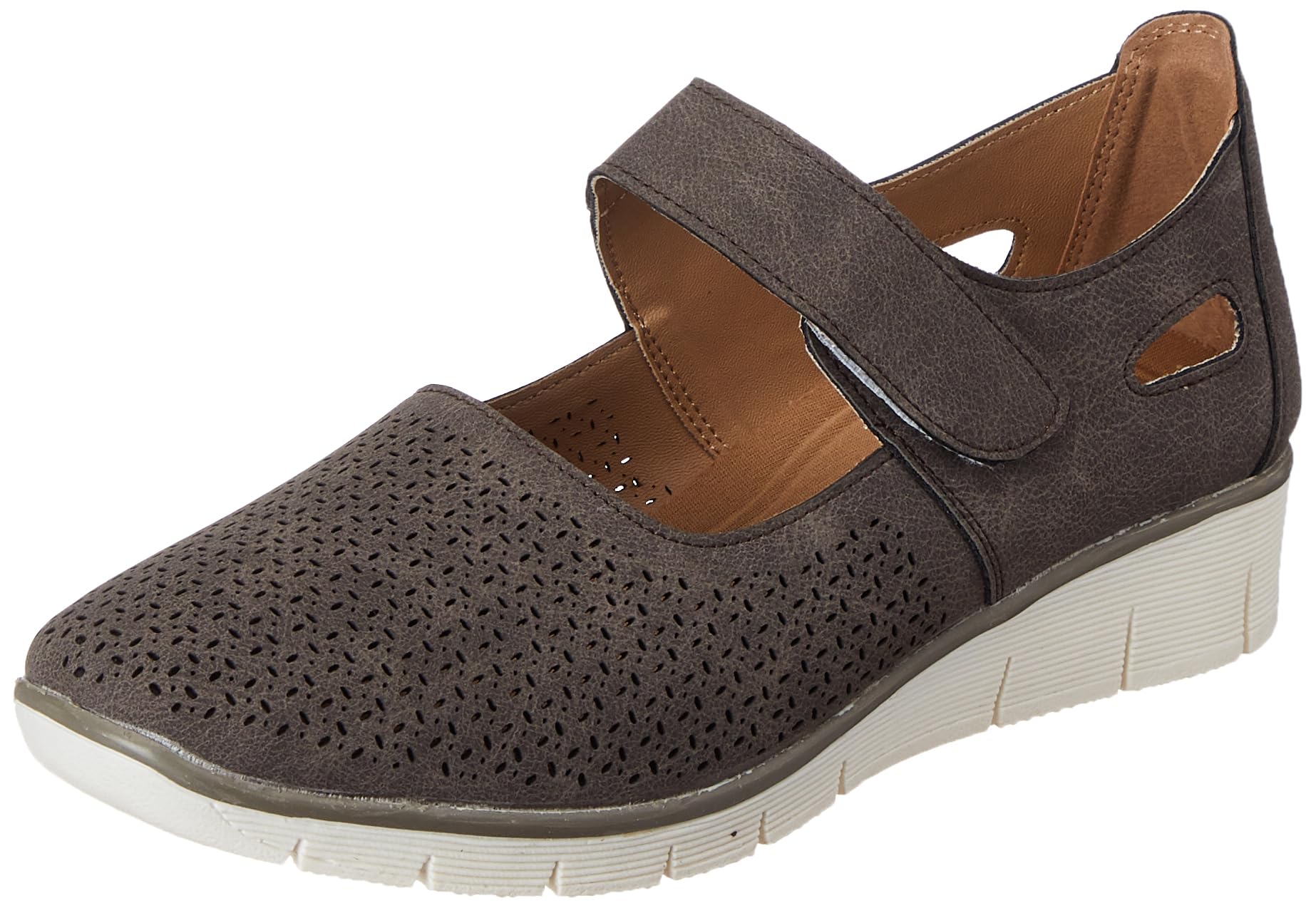 Women's Slip-on Ballet Flat - Grey (8 UK) (5512943)-image-26