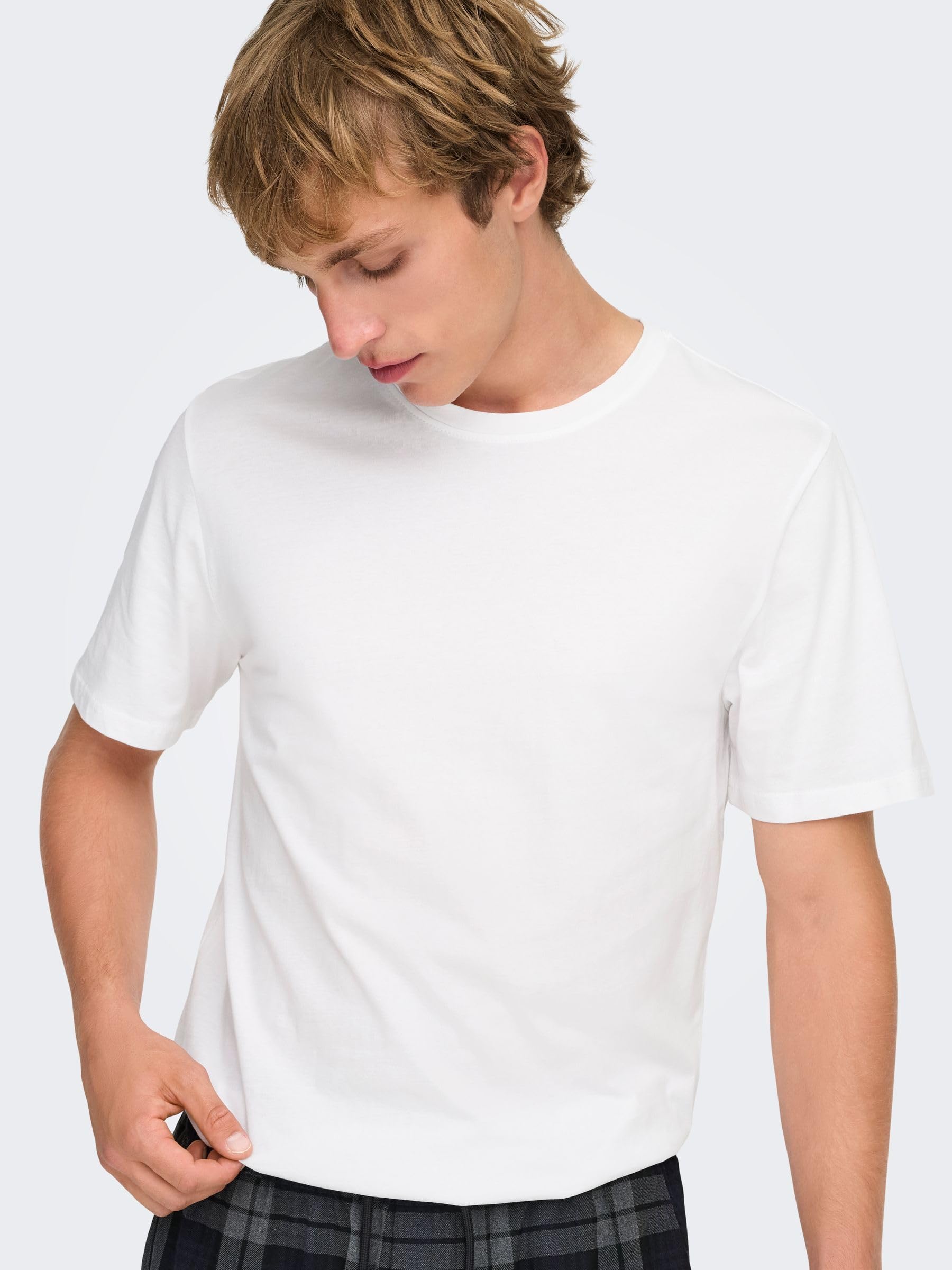 Only & Sons Koszulka Mężczyźni Onsmatt Longy Ss Tee Noos