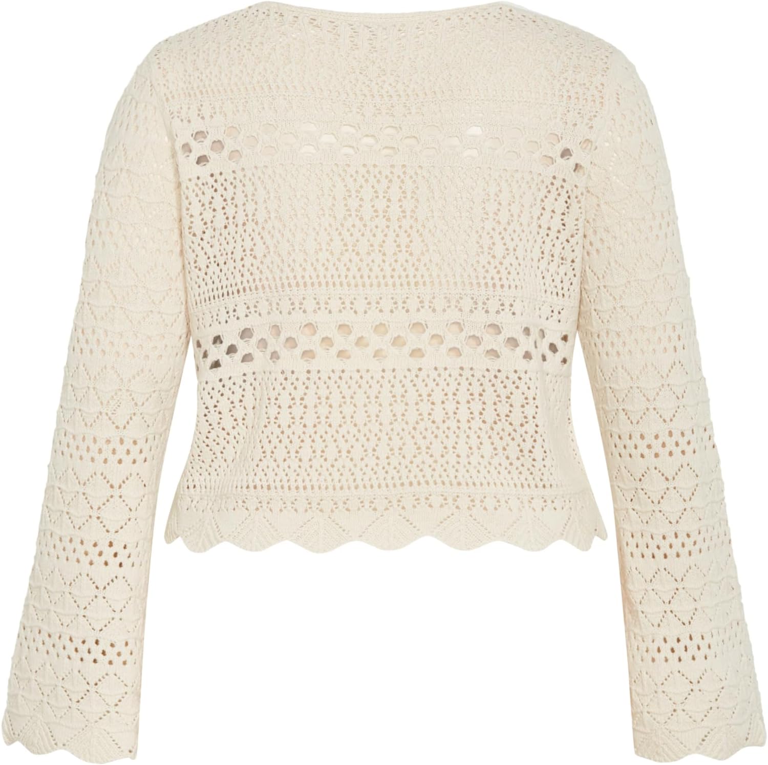 City Chic Plus Size Cardigan - Crochet Love Tie Front