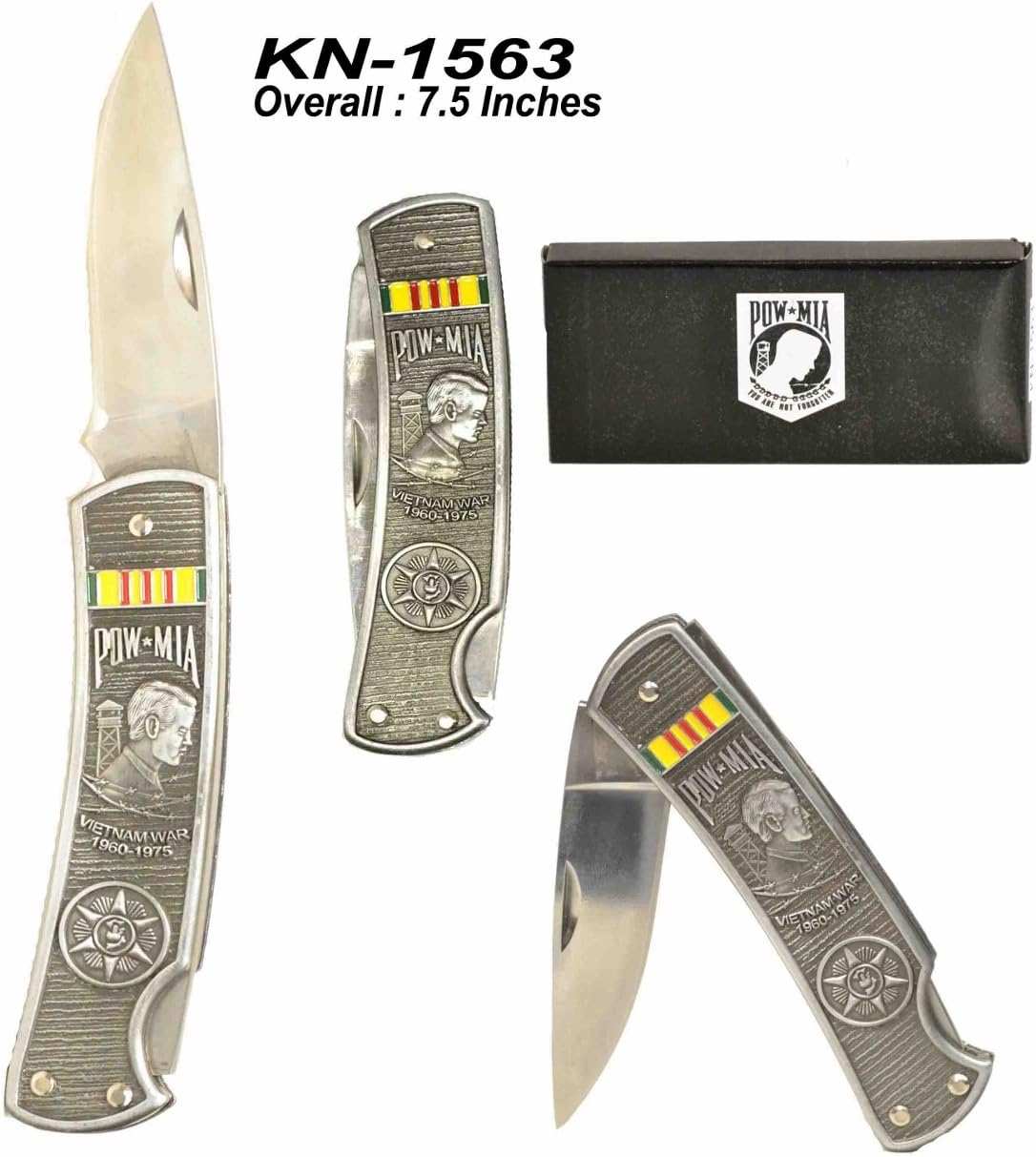 POW MIA, Vietnam War, Folding Pocket Knife