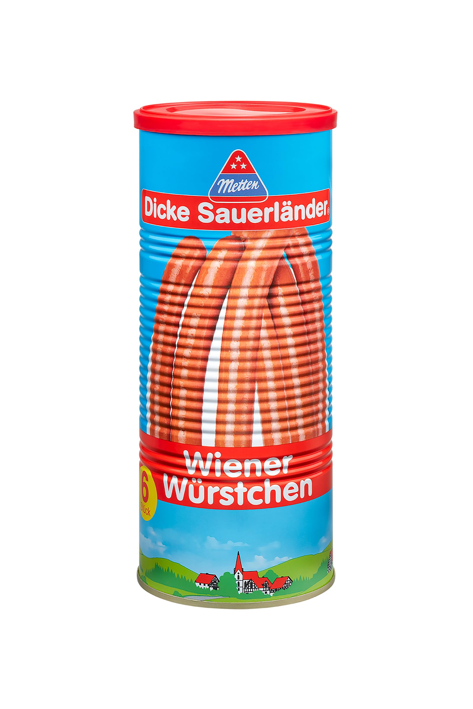Knackige Wiener Würstchen - 6 x 330g Metten Dicke Sauerländer