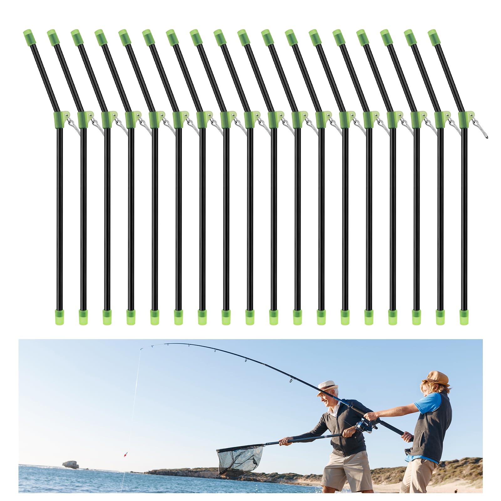 CONNECTION 30 Pezzi Anti-Groviglio Bracci Balance Connector Attrezzatura da Pesca Anti da Pesca Bracci Accessori per Connettori da Pesca per Pesca All'Aperto (Nero)