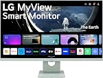 LG 27" FHD IPS MyView Smart Monitor with webOS and Built-in Speakers, Green