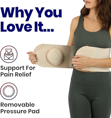 Miniatura 2 de Cinturón de hernia para hombres o mujeres  Faja abdominal de sección C y faja abdominal  Postcirugía y embarazo abdominoplastia  Histerectomía,