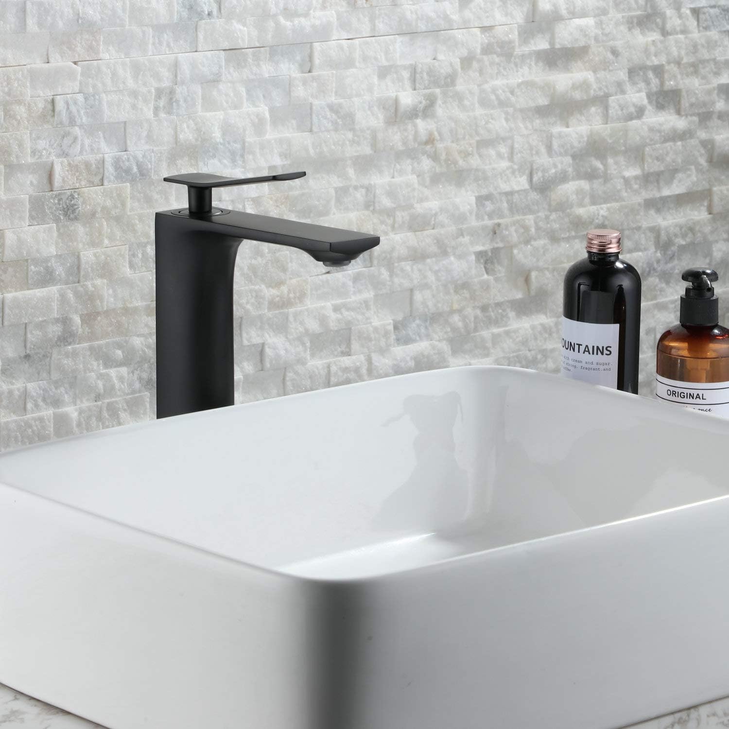 One-Day Sale: Up to 40% Off Bathroom Sink Faucet, Single Handle Basin Mixer Faucet with Tall Body, One Hole, Chrome, Beelee BL6601H