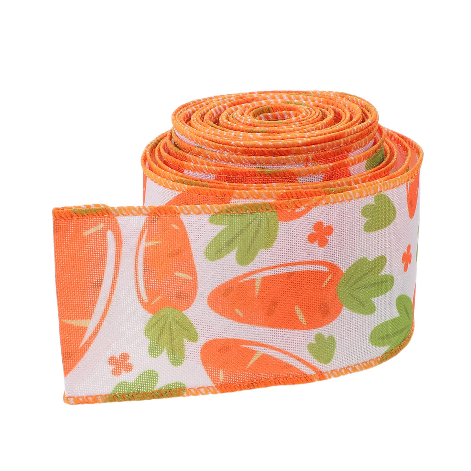 Healeved 5 Stück Buntes Osterband mit Drahtkante 6,35cm Breit aus Polyester und Eisen Vielseitiges Dekoband für Ostern und Geschenkverpackungen bei Frühlings und Festtagsfeiern