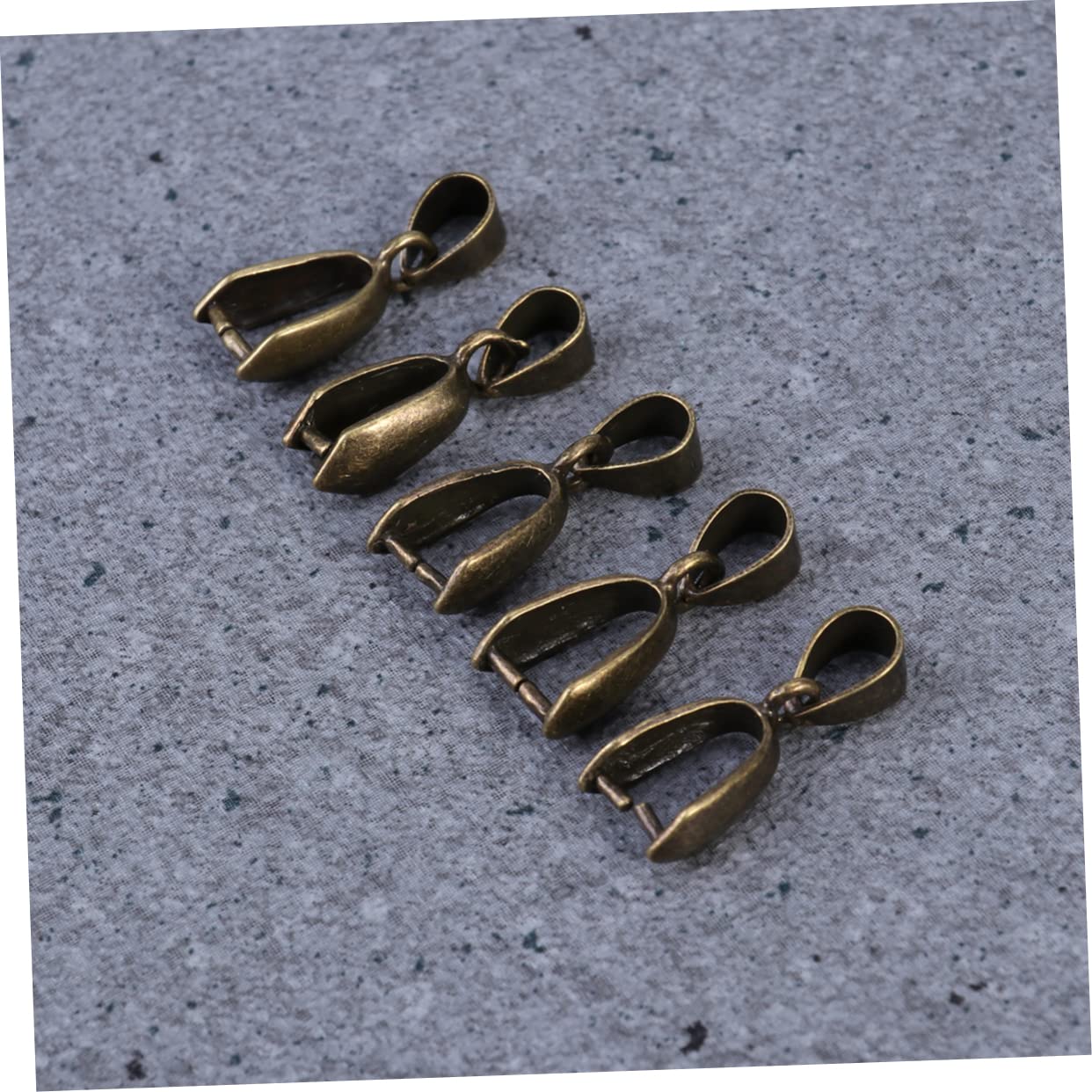 STOBOK 200stücke Bronzerne Pinch Clip Bails Für Schmuck Schmuckverbinder Für Kreative Schmuckherstellung Langlebig Und Einfach Zu Verwenden