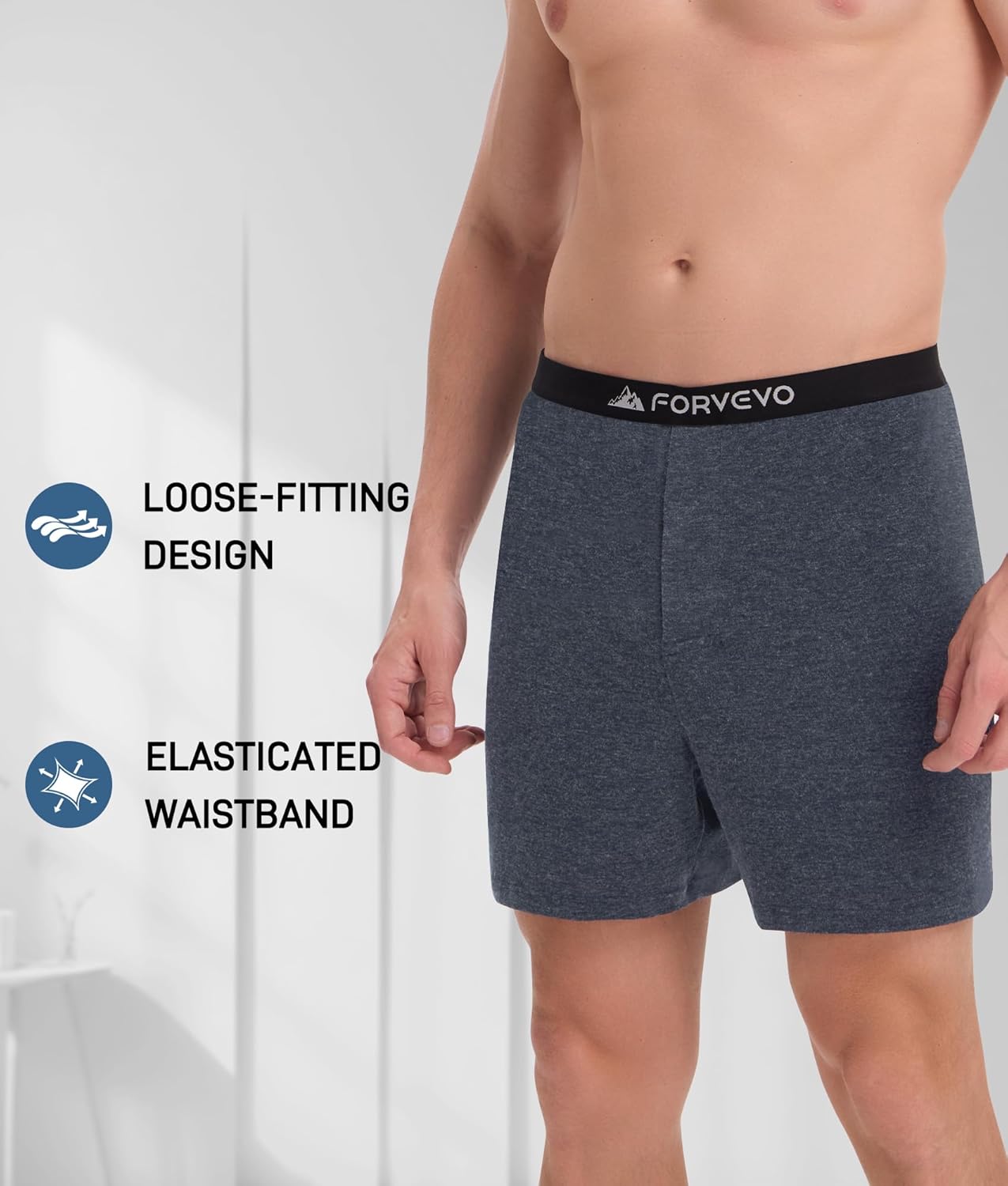 2 Pack Mens Merino Wool Boxer Briefs, Breathable Men's Wool Underwear, Comfortable Long leg Stink Free Tagless Boxers - Image 5