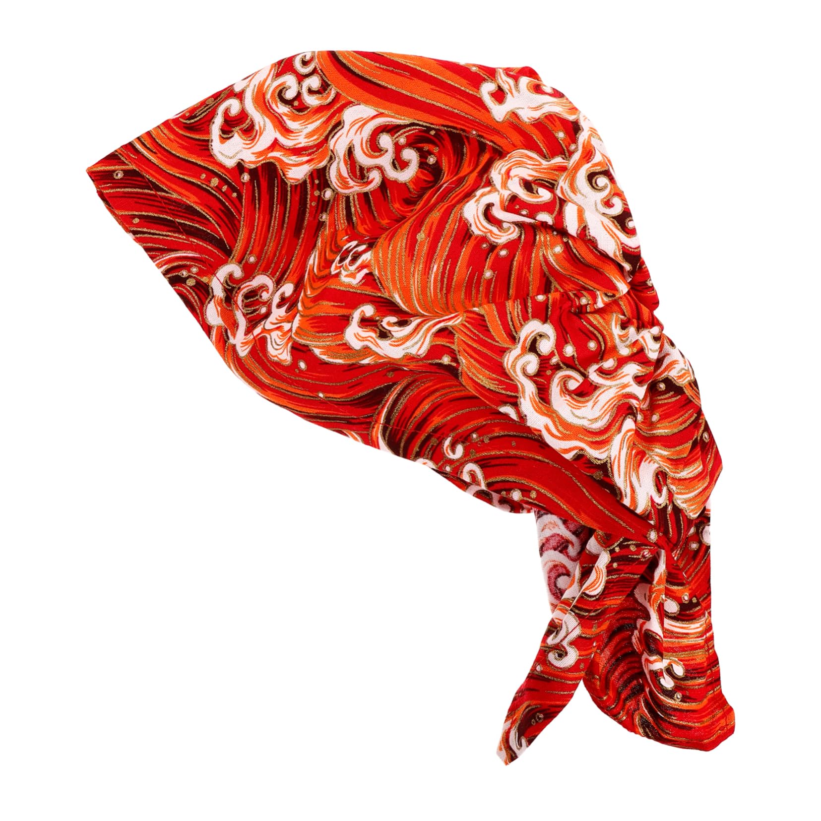 Cabilock Sombrero De Chef Gorras Pañuelo En La Cabeza Sombrero De Trabajo Decorativo De Cocina Resistente Desgaste Universal De Cocina Transpirable