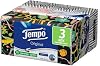 Tempo Paper Tissues Box, 3 Boxes of 80 Disposable Tissues, 4-Ply, Limited Edition Seletti Box, 4 Assorted Graphics, Recyclable Pack of Natural Origin