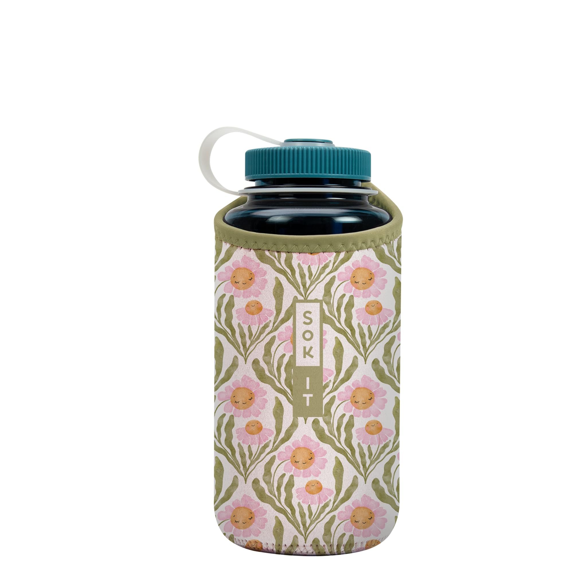 Sok It BotlSok Water Bottle Sleeve Insulated Neoprene Cover (Little Sprout, Fits 32oz Nalgene) โ image 1
