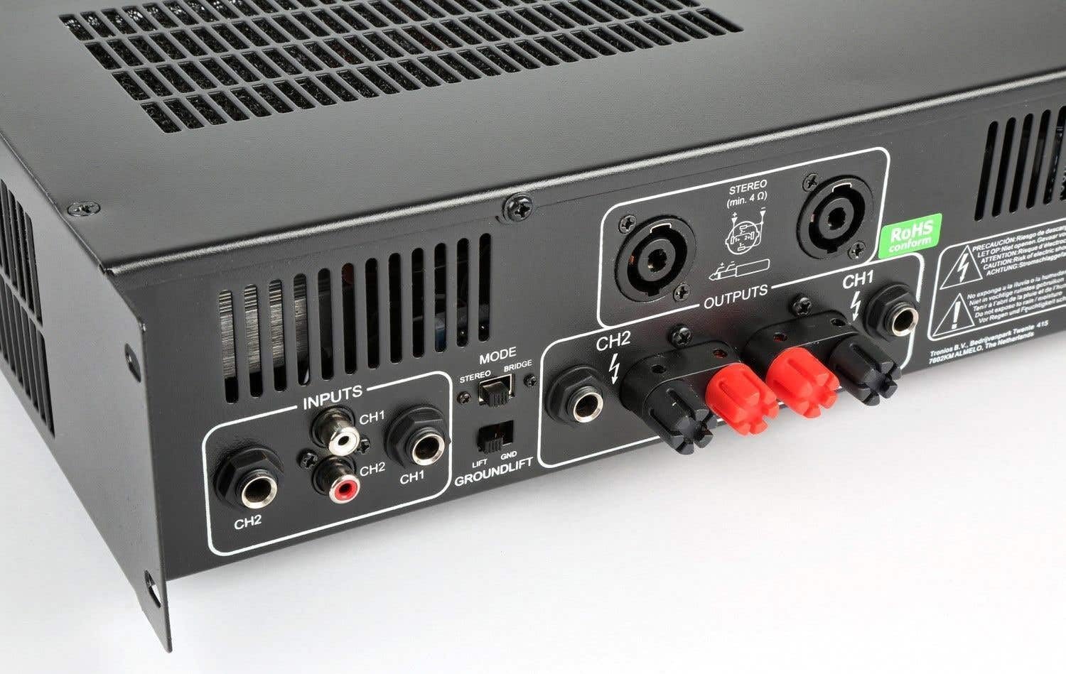 Vonyx VXA-800 Amplificatore Professionale 2x 400 Watt Collegamento a Ponte Amplificatore Stereo di Alta Qualità Ideale DJ e DJ Mobile
