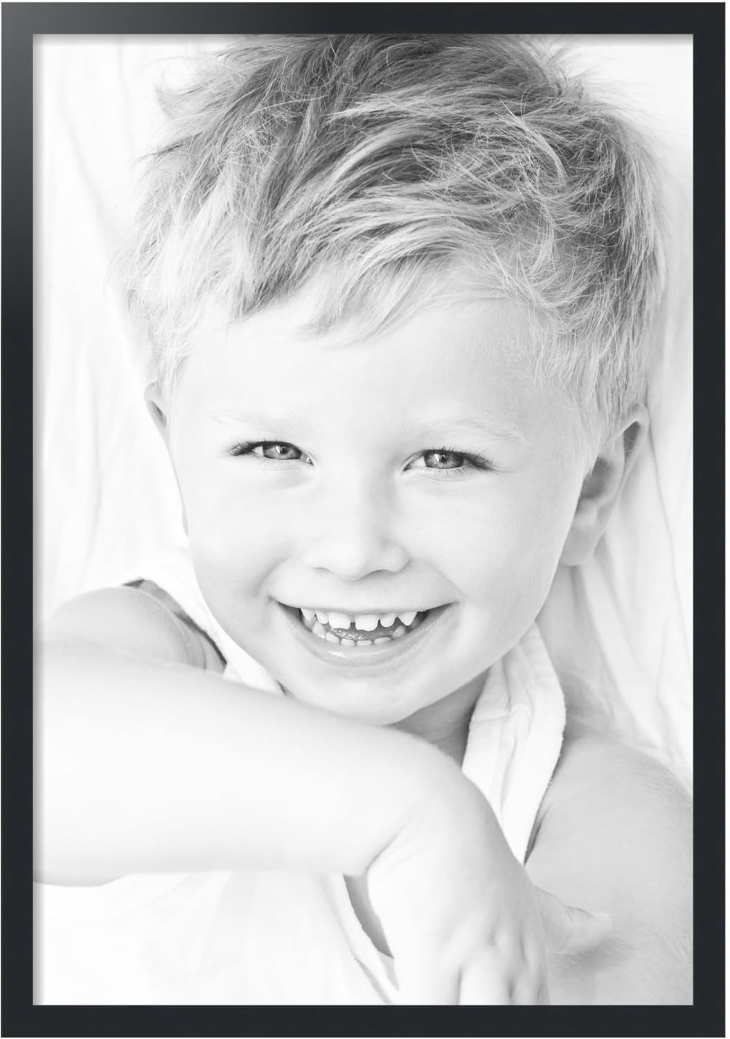 ArtToFrames 26x38 Inch Black Picture Frame, This 1.25 Inch Custom MDF Poster Frame is Black, Great for Your Art or Photos - Comes with 060 Plexi Glass