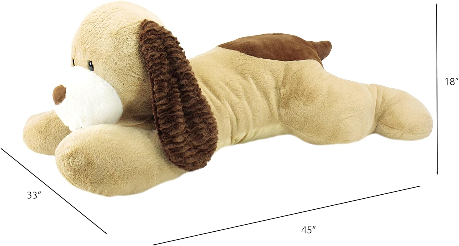 Animal Adventure®| Sqoosh2Poof™| Jumbo Plush Character Compressed Inside Small Box | 44" Dog - Image 2
