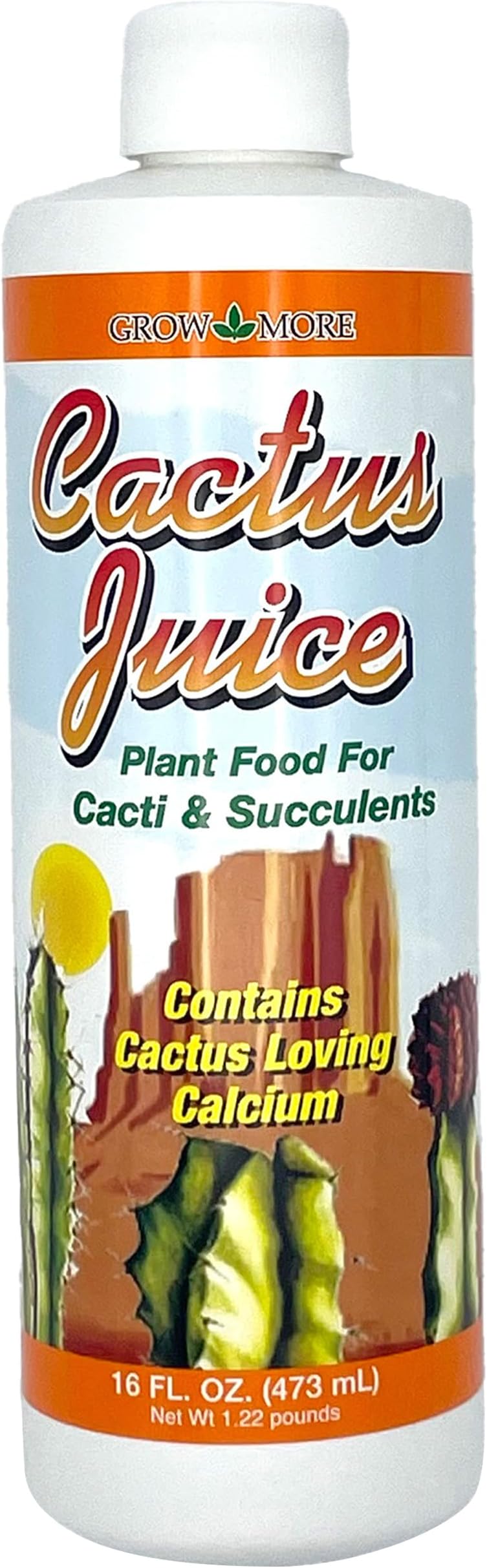 Cactus Juice (1-7-6) - 16oz of Succulent Fertilizer - Cactus Food for Growth & Root Development - Calcium-Rich Fertilizer for Succulents, Cacti, Snake Plants, & More