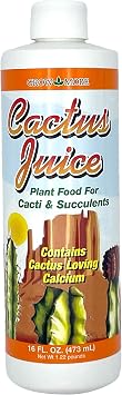 Grow More Cactus Juice 1-7-6 - 16oz of Succulent Fertilizer - Cactus Food for Growth & Root Development - Calcium-Rich Fertilizer for Succulents, Cacti, Snake Plants, More