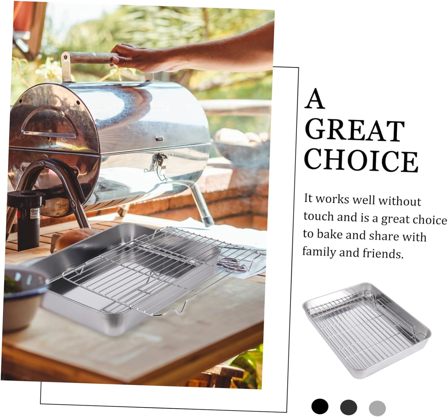 Multifunctional Baking Tray Kitchen Baking Plate Net Rack Draining Oil Tray Steaming Supply Stainless Steel Pan