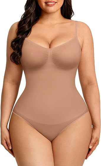 FeelinGirl Shapewear Bodysuit Tummy Control Body Shaper for Women