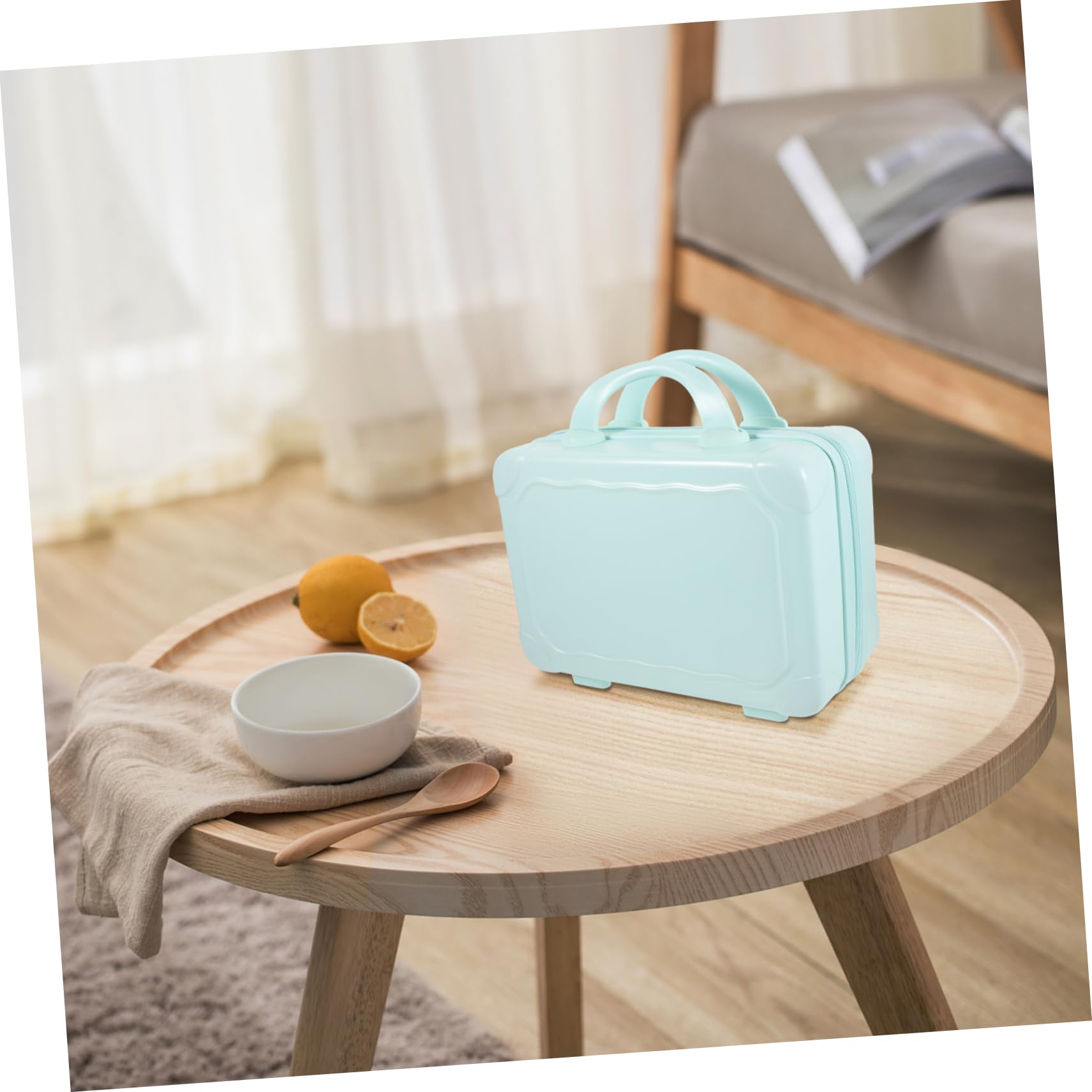 Porta Trucchi Donna Borsa Porta Trucchi Da Viaggio Valigetta Trucco Professionale Pochette Elegante Astuccio Cosmetici Rigido Mini Bagaglio Per Trucco