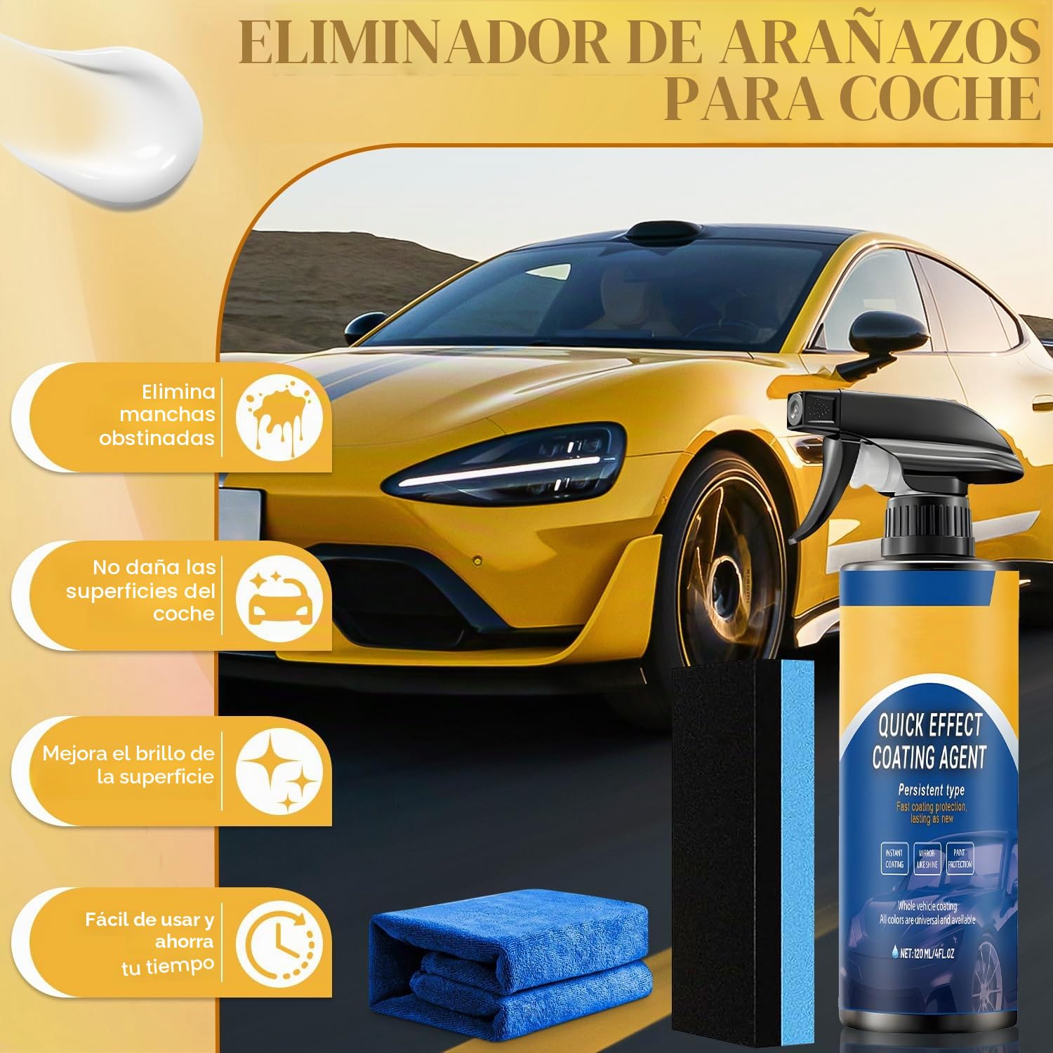 2 aerosoles para coche de Sopami, recubrimientos multifuncionales, aerosol de regeneración de alta protección para coche