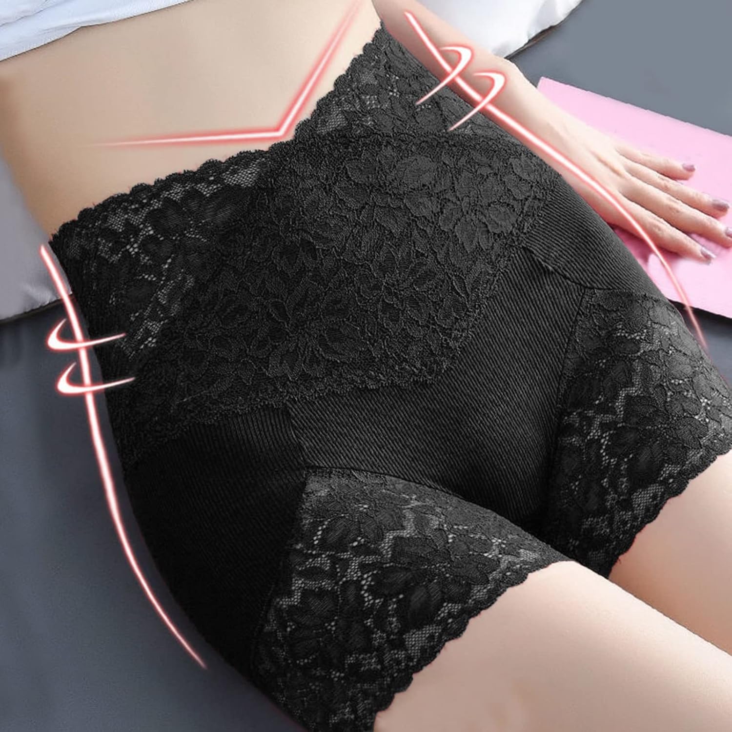 High Waist Lace Women's Underpants Seamless Leggings for Comfort Abdominal Lift Large Size Perfect for Everyday