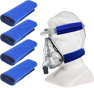 4 Pack Strap Covers, Strap Cushions for Mask Strap Headgear, C papa Accessories & Supplies Soft Fleece Strap Cover for Reducing Mask Red