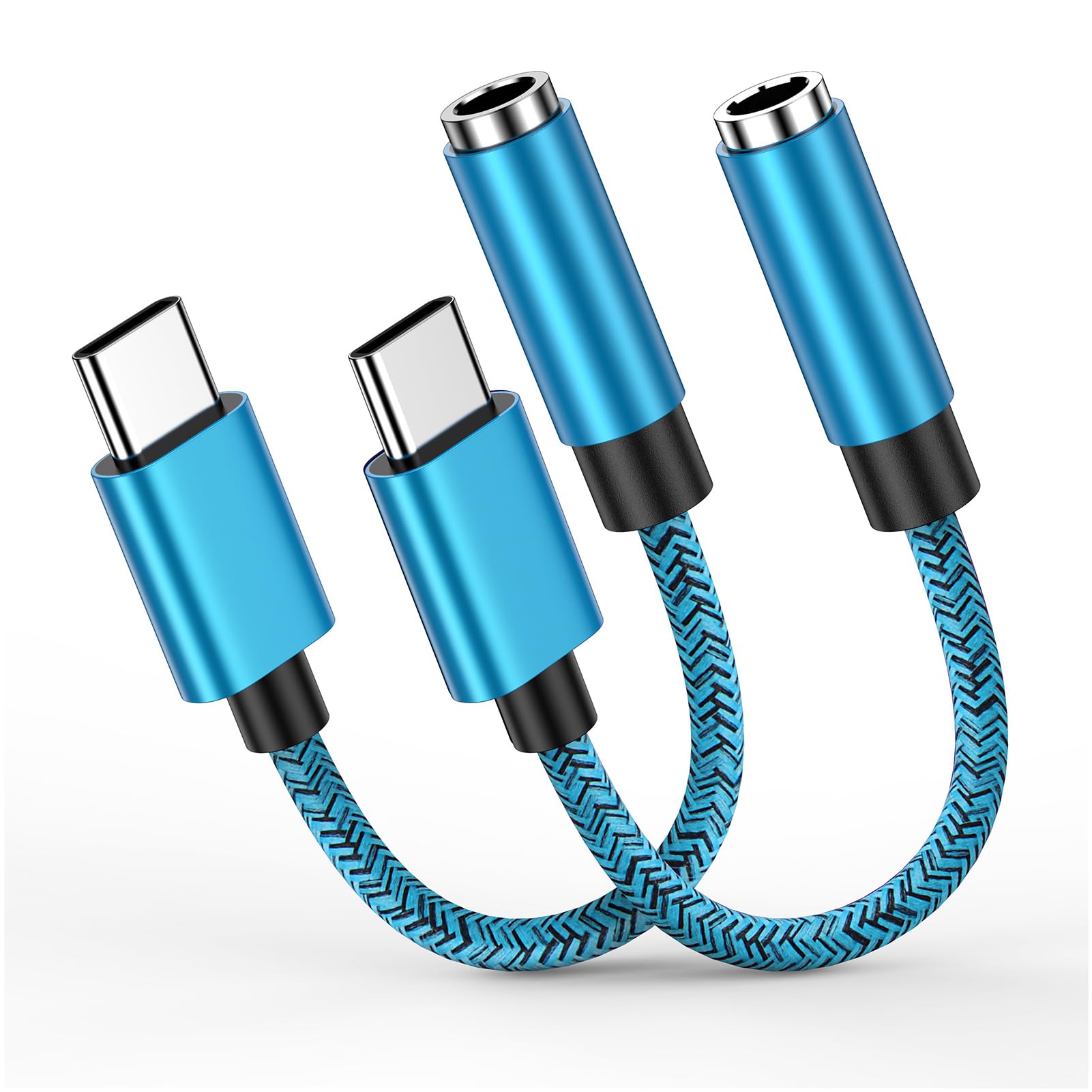 USB C to Aux Adapter, Type C to 3.5mm Audio Adapter USB C Headphone Jack Aux USB C Dongle for iPhone 15/15 Pro Max,Samsung Galaxy S23/S22/S21/S20/S10/Note 20 10 9,Google PIXL 8 Pro/8/7a/7 Pro/6/5/4