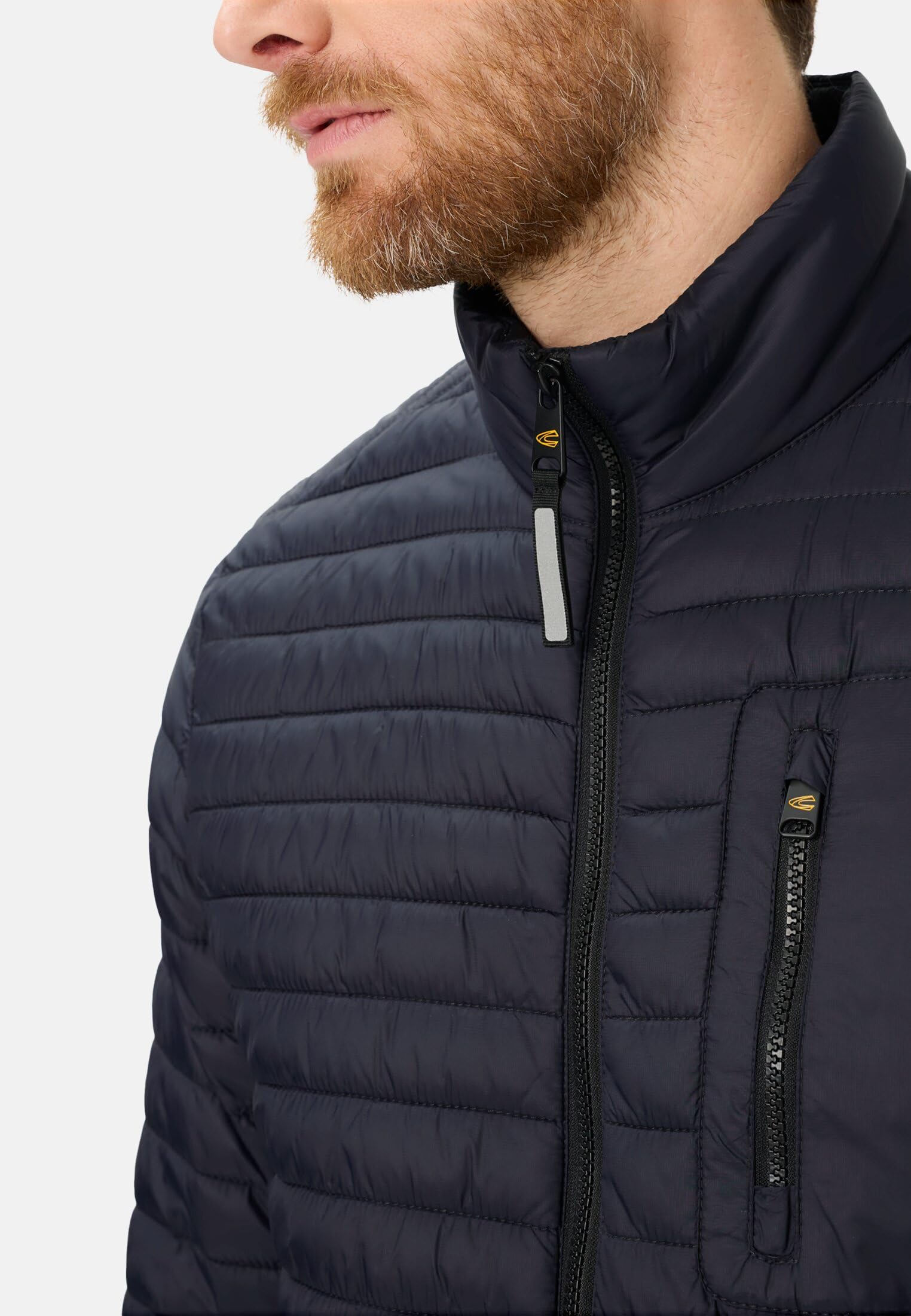 camel active Herren Wasserabweisende Steppjacke | Steppjacke mit Stehkragen, Zwei-Wege-Reißverschluss, praktischen Taschen und wasserabweisender Funktion