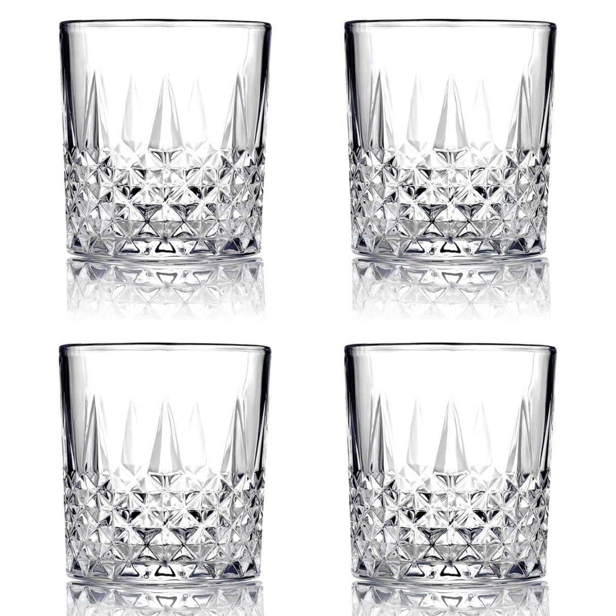 Buy DROPANY Water Glass Set & Juice Glass Drinking Glasses Set of 6