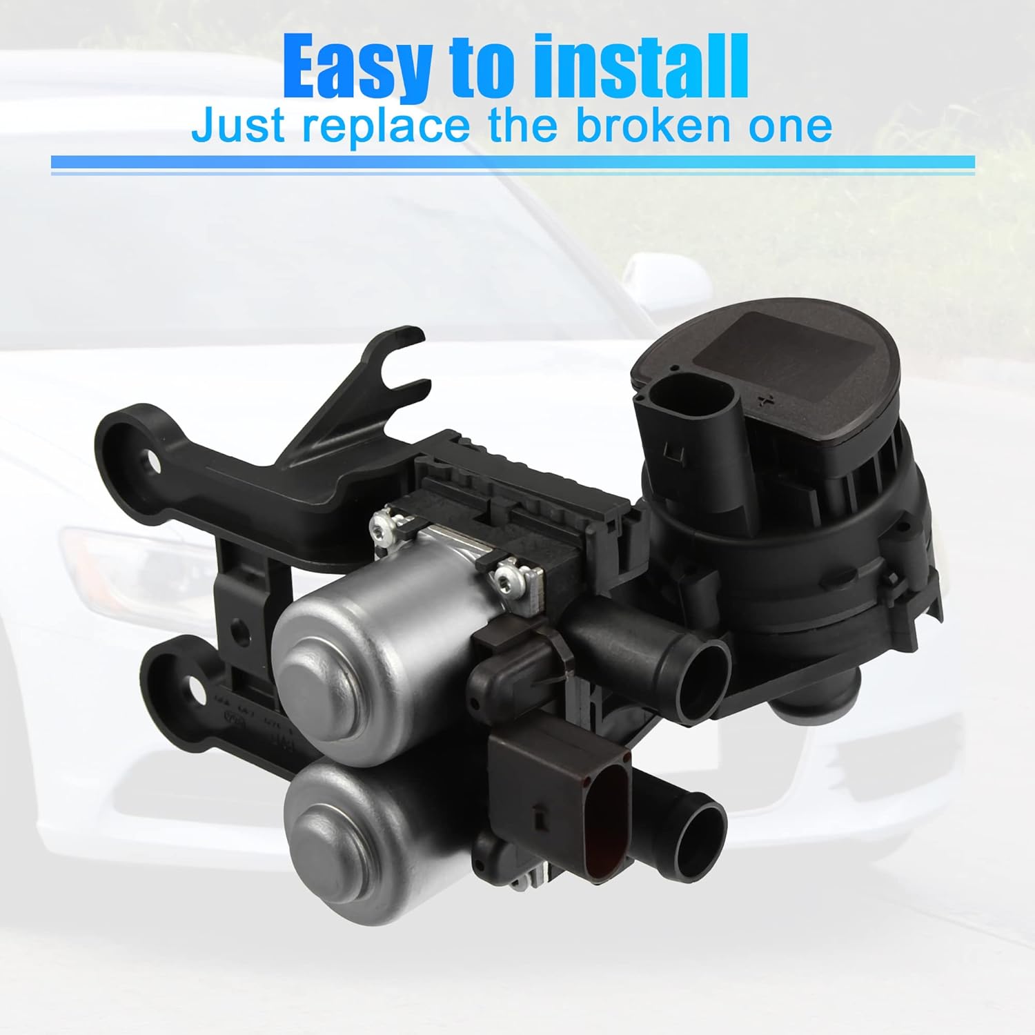 X AUTOHAUX Engine Heater Control Valve Solenoid for Audi A6 2005-2011 for Audi A6 Quattro 2005-2011 4F1959617B 4F1959617A