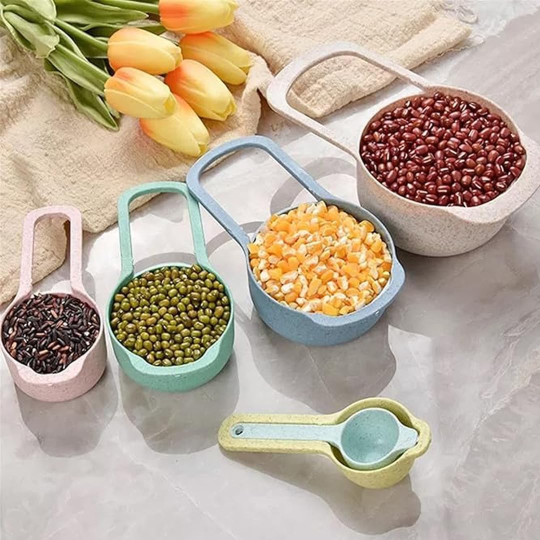 10-Piece Nesting Mixing Bowl Set - Includes Colander, Sieve, and Measuring Cups for Baking, Cooking, and Food Prep