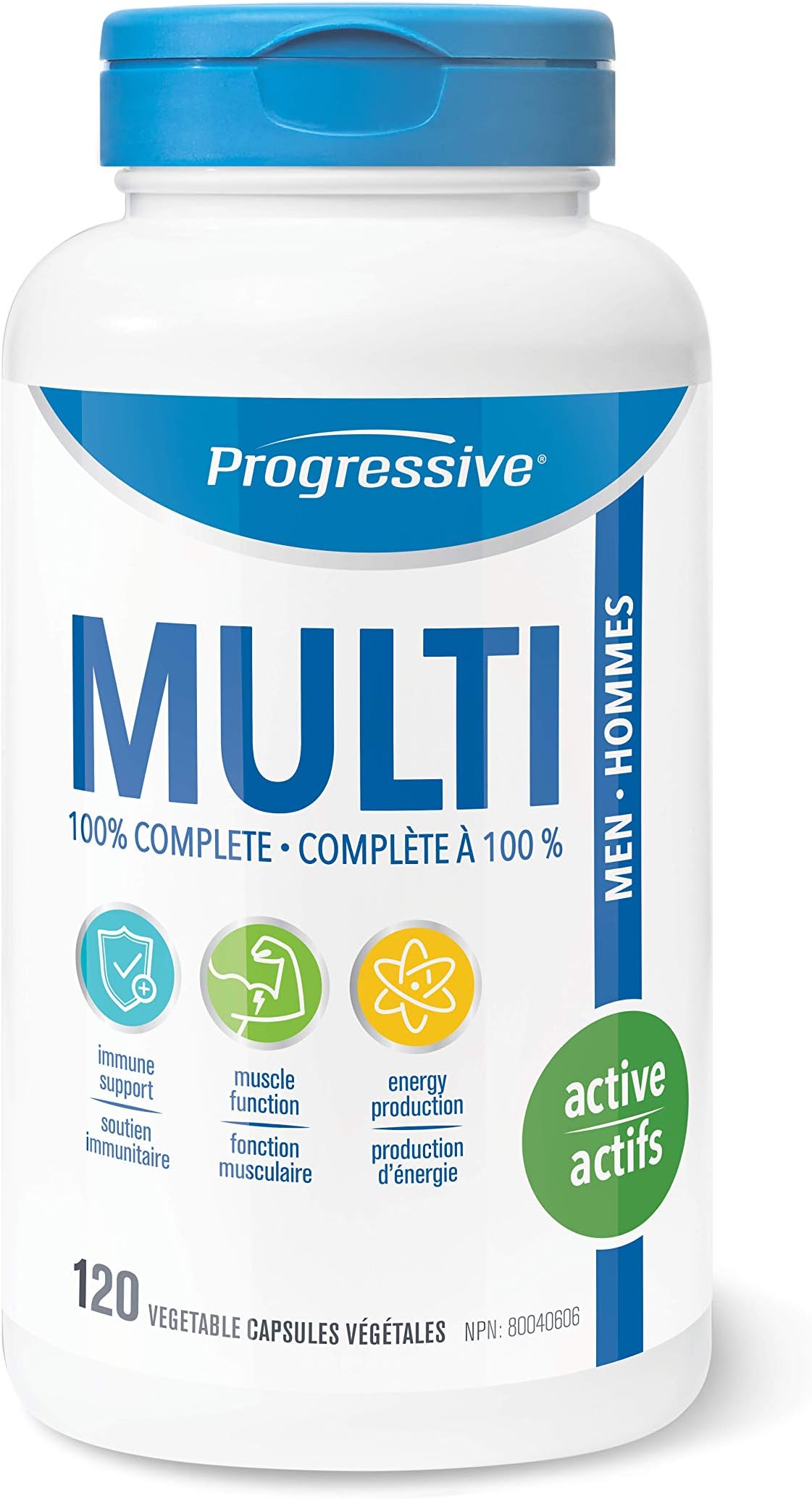MultiVitamin for Active Men - 120 Capsules | Made with Glutamine, ALA, CoQ10, Green Food Concentrates, Chromium, Tribulus, Zinc, Vitamin D3 and Vitamin K2
