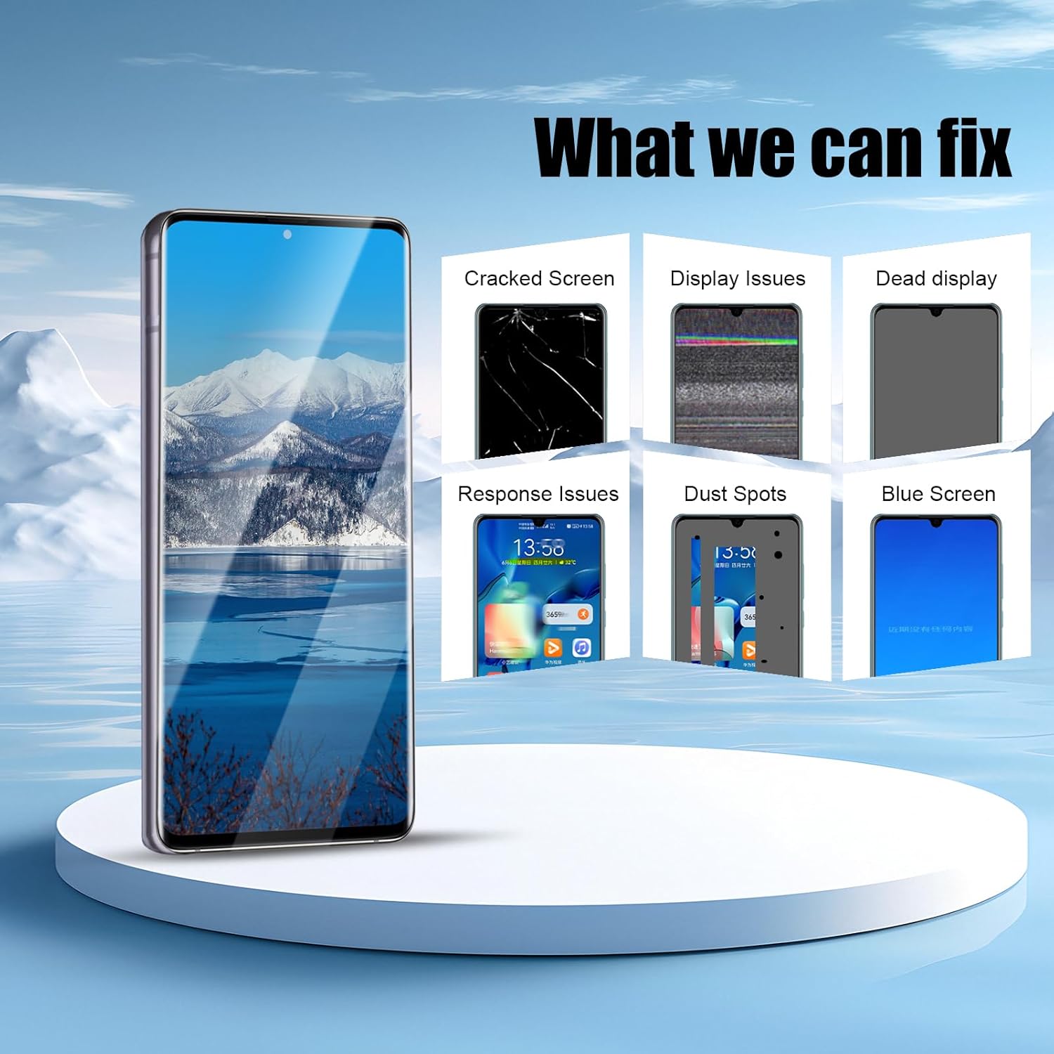 [US Version] Screen Replacement for Samsung Galaxy Note 10 Plus SM-N975 SM-N976 6.8" LCD Display Touch Digitizer Assembly with Black Frame(Without Fingerprint)