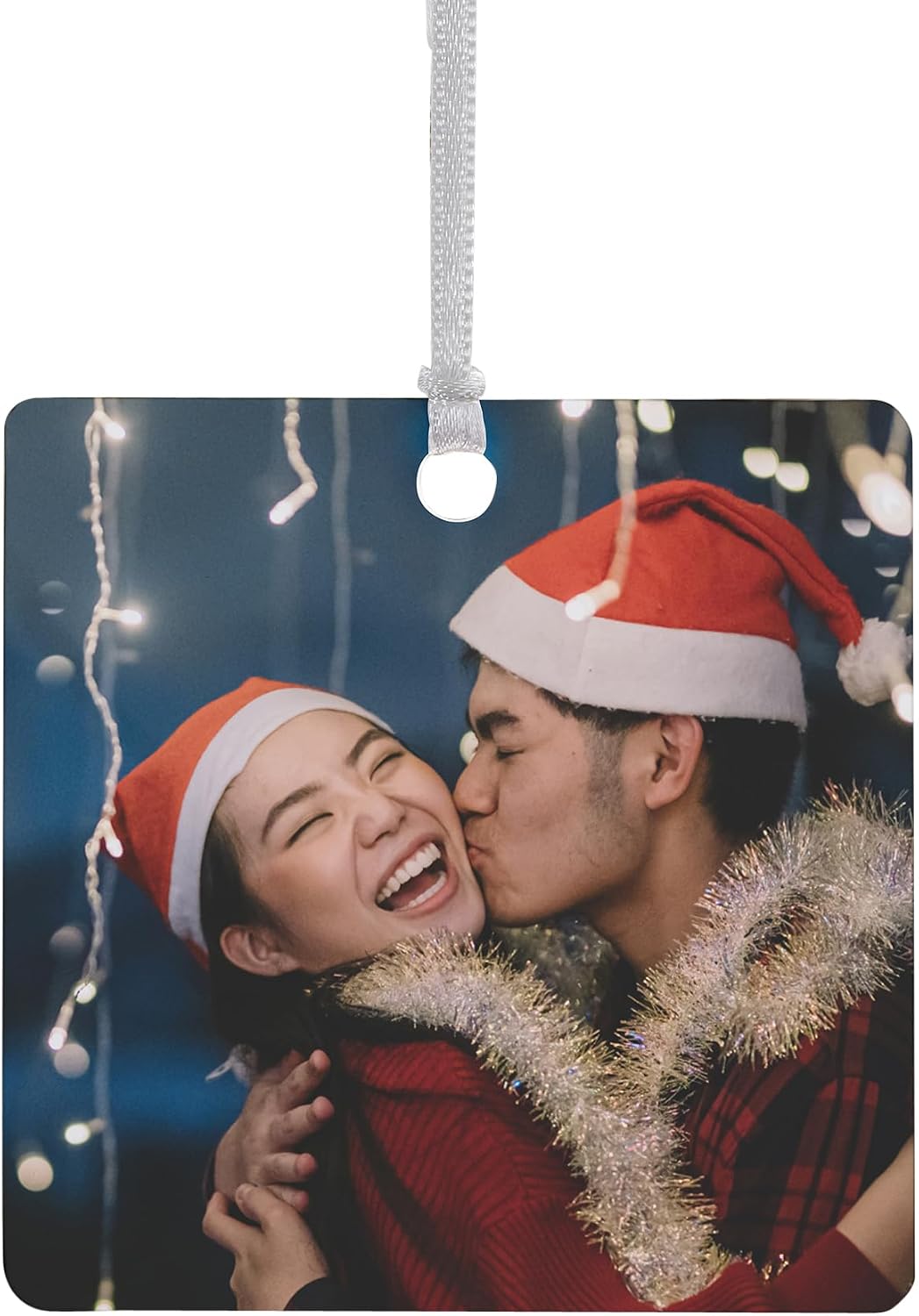 Personalization Universe Picture Perfect Personalized Photo Ornament - Custom Christmas Tree Decoration, Family Keepsake, 2023 Edition, Glossy Porcelain, 2.85” Diameter, 2 Sided