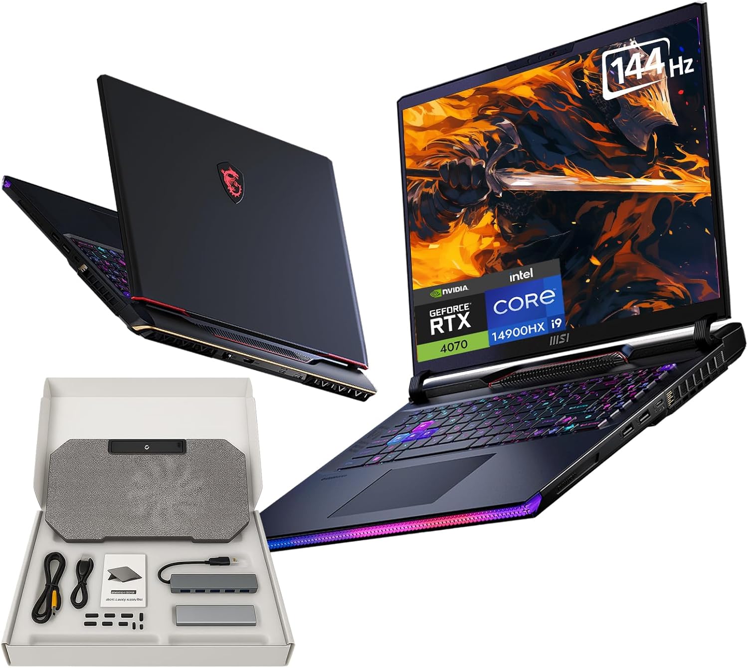 MSI Raider GE68HX Gaming Laptop – 16″ FHD+...