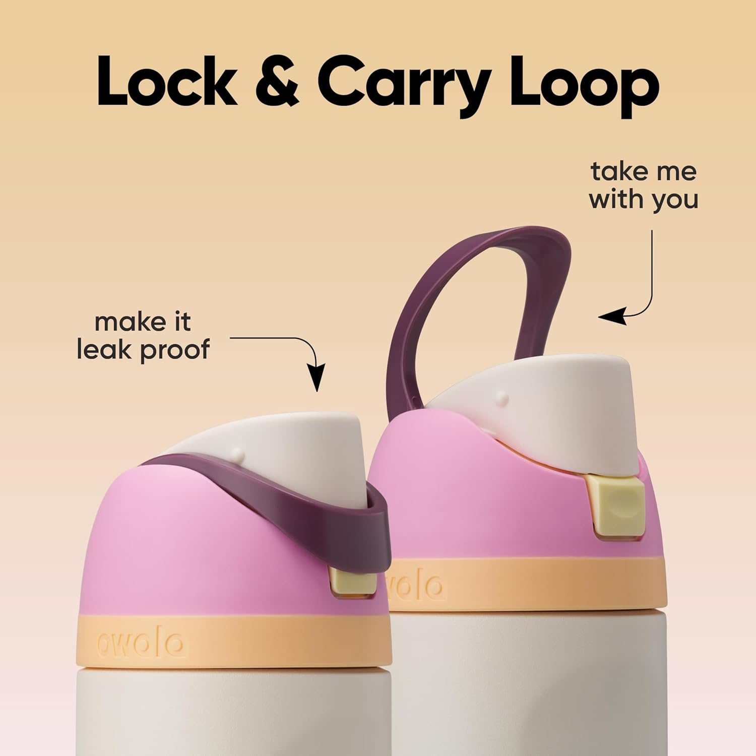 Owala FreeSip Insulated Stainless Steel Water Bottle with Straw, BPA-Free Sports Water Bottle, Great for Travel, 24 Oz, Daybreak - Image 3