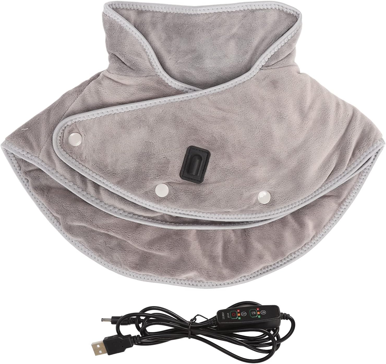 LEYT Heating Pad for Neck and Shoulders, Large Electric Weighted Heated Neck Shoulder Wrap for Pain Relief, Portable Fast Heat Pad with 3 Heating & Timing Settings for Women, Men, Mom, Dad