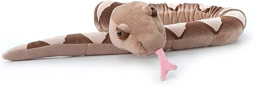 Miniatura 6 de The Petting Zoo Peluche de serpiente Copperhead, regalos para niños, juguete de peluche de serpiente de 54 pulgadas
